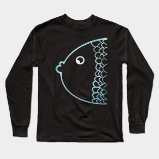 Colorful karp rainbow cyan Long Sleeve T-Shirt